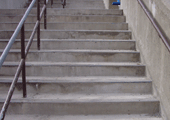 Stairs repaired at University of Buffalo